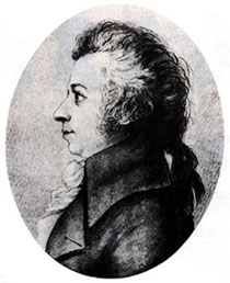 kresba - Wolfgang Amadeus Mozart